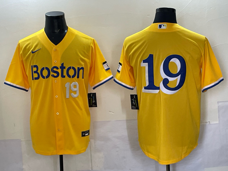 Men 2025 Boston Red Sox #19 Anthony yellow Nike MLB Jersey 005->boston red sox->MLB Jersey